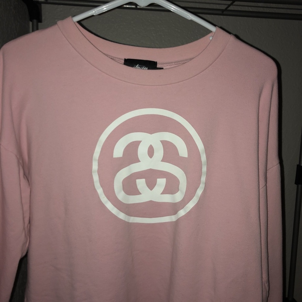 Stussy pink crew